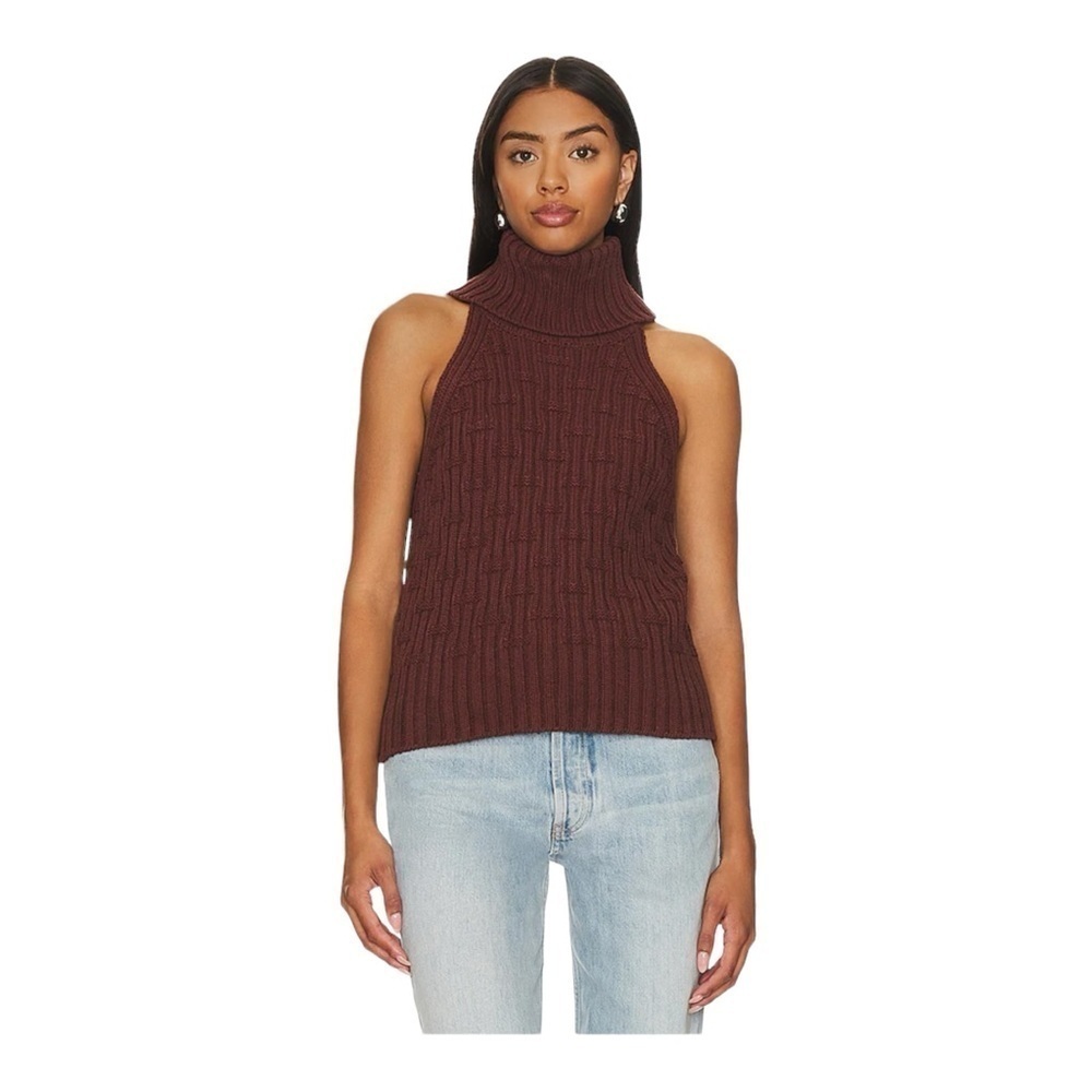 Stitches & Stripes Marlow Sleeveless Top in Raisin in Raisin NWT